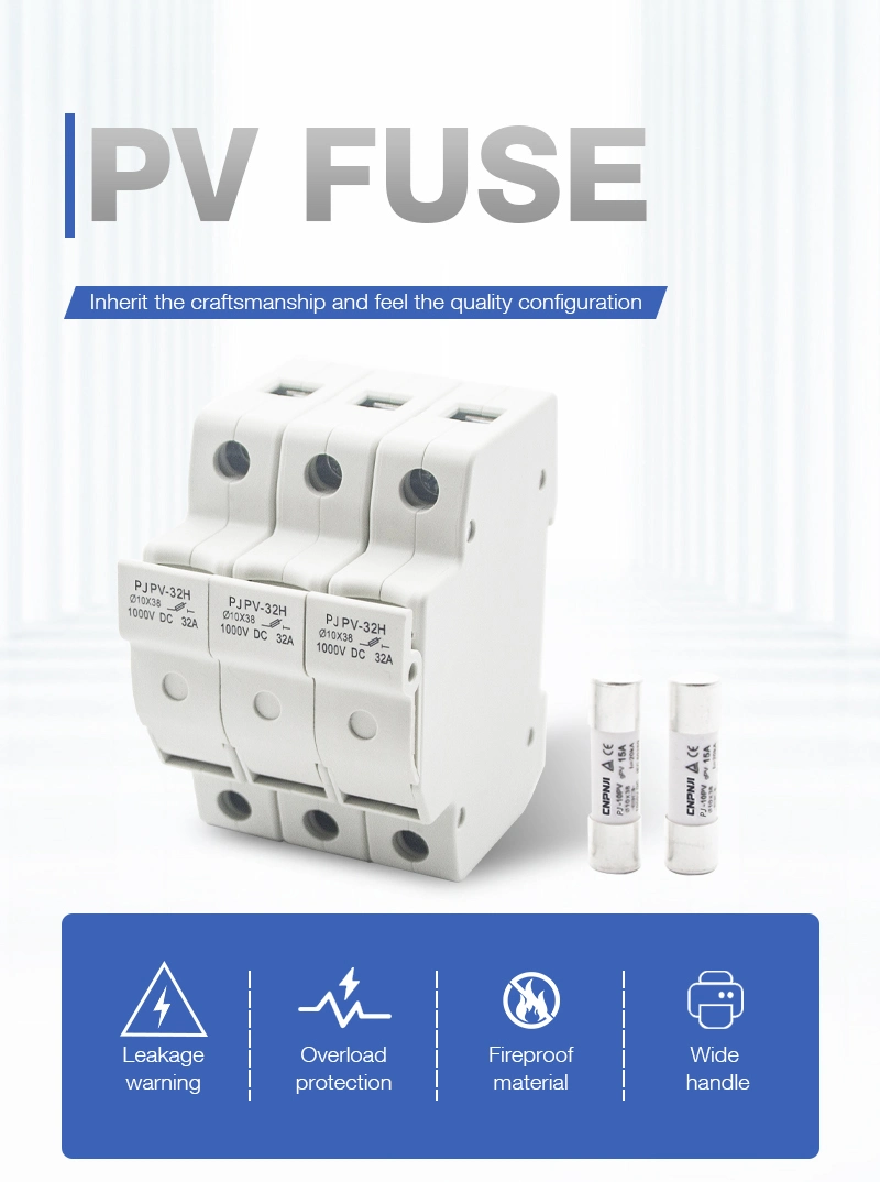 DC Fuse for PV System Solar Power Application DC Fuse 1p 1000V 15A 30A